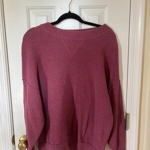 Aerie Pink Crewneck Sweater